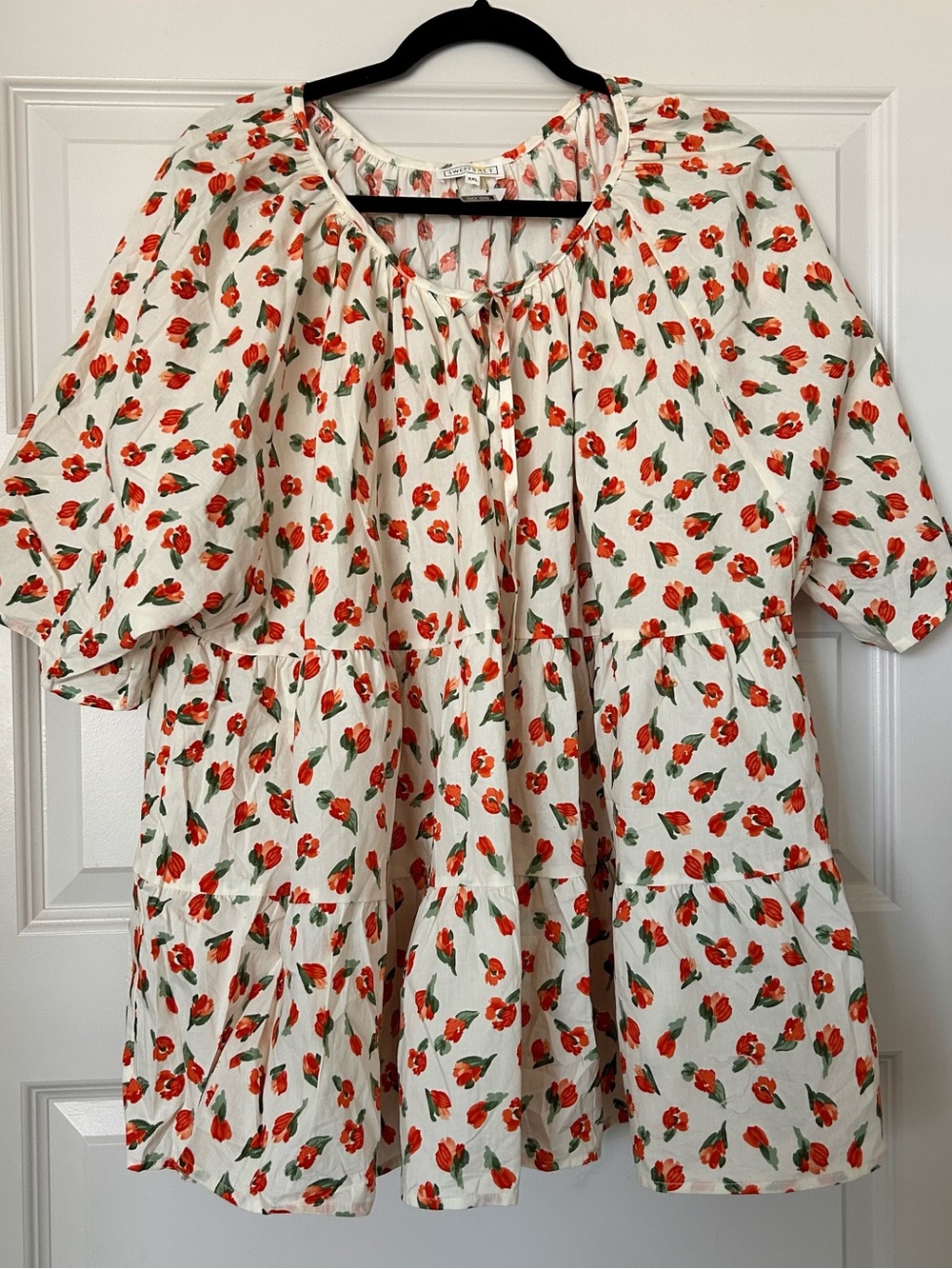 Sweet salt Floral Tiered Peasant Blouse
